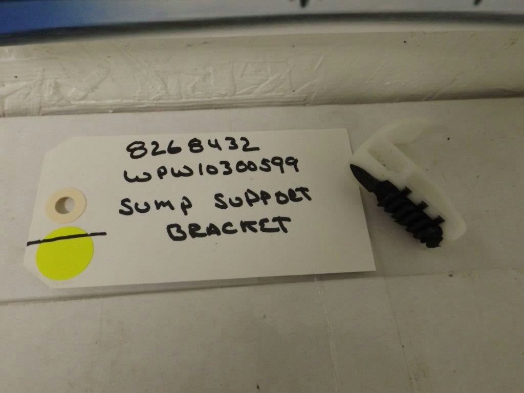 WHIRLPOOL KENMORE DISHWASHER 8268432 WPW10300599 SUMP SUPPORT BRACKET USED WHIRLPOOL KENMORE DISHWASHER 8268432 WPW10300599 SUMP SUPPORT BRACKET USED